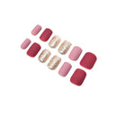 24pcs  French False Nails Art Acrylic Full Cover Tips Manicure Gl%!