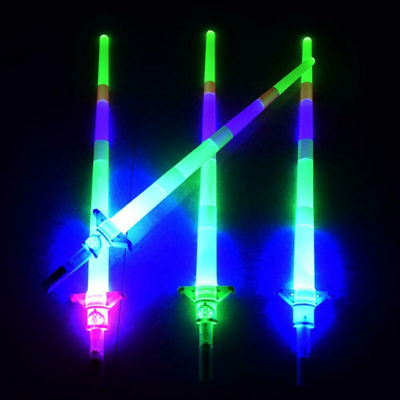 LED Telescopic Magic Star Wand Flashing Sticks Lights Up Sticks Xmas Prop A