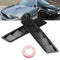 2PCS Universal Carbon Fiber Look Style Hood Vent Louver Cooling Panel Trim  3C