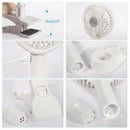 Mini Portable Handheld Fan 3 Speeds Rechargeable Fan Led Night Lights Deskt