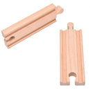 1x Wooden Train Straight Track Accessories Compatible All Major Brand 10.8cm3CU