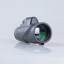 40x60 Portable Travel Monocular Telescope w/ Phone Holder Tripod Monocular Black