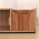 Multifunction Desktop Monitor Stand Computer Screen Riser Wood Shelf Plinth