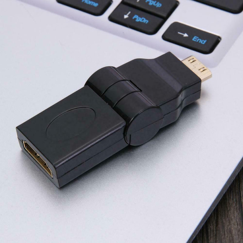 180 Degree Mini HDMI Male to HDMI Female Adapter Cable Connector