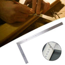 Stainless Steel L-Square Angle Ruler Woodworking Measuring Rulers Tools D0C8