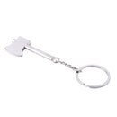 Funny Silvery Hatchet Pendant Aluminum alloy Keychain Key Ring I4L4
