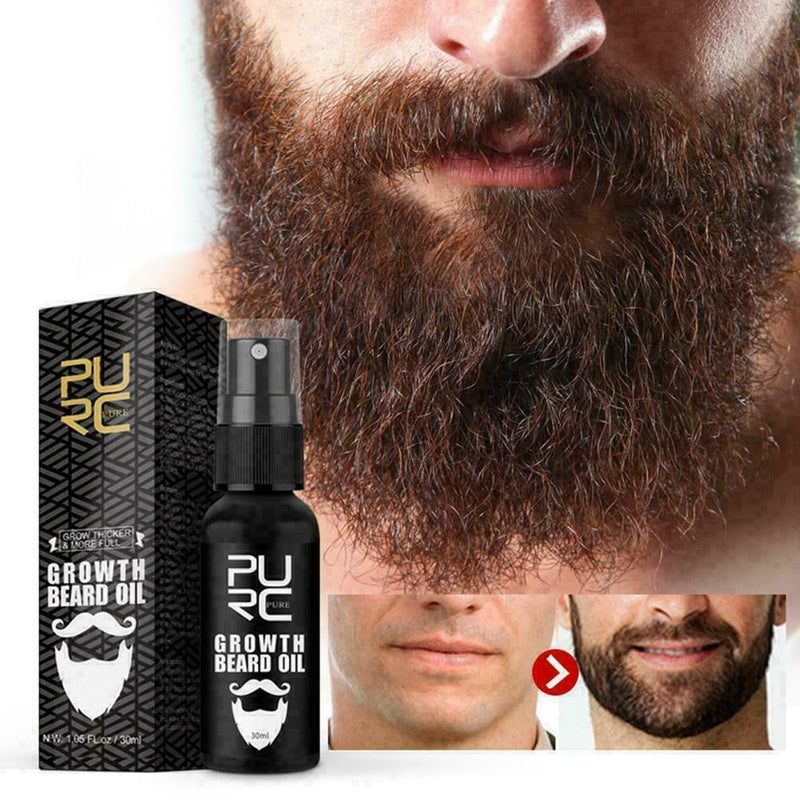 Natural Organic Men's Beard Growth Oil Thickener Beard Oil Essential Beard Y6K7