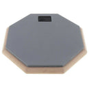 8'' Soft Black Dumb Drum Pad Exercise Mat Blow Plate Drummer Rubber Double