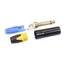 6.35mm Mono Male Plug Connector DIY Soldering Plug for Microphone (Yellow) A