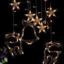 Elk Bell Tree String Light LED Christmas Hanging Garland Xmas Tree NewYearGiftOZ