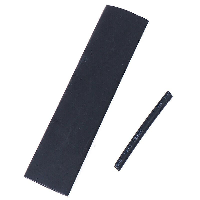 127pcs 7 Sizes 2:1 Electronic Heat Shrink Tubing Tube Sleeve Wrap Wire Black Kw