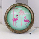 10pcs Flamingo Door Drawer Pull Knob Cupboard Closet Handles Holder 35x25mm
