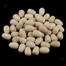 50xUnpainted Natural Wooden Eggs Wood Easter Decorations Embellishment Craft