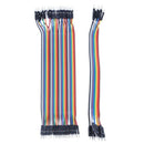 5X(40pcs 20cm 2.54mm male to male Breadboard jumper wire cable for Arduino M7F6)