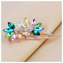 Multi-color Crystal diamond Sun flower Brooches For Women Wedding Brooch Co H5T1