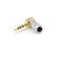 Metal Stereo 3.5mm 4 Pole 90 Degree Repair Headphone Jack Plug Cable Sol JR