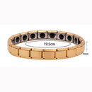 Couple Germanium Titanium Steel Elastic Bracelet Stretch Bracelet Bangle Fo T3K4