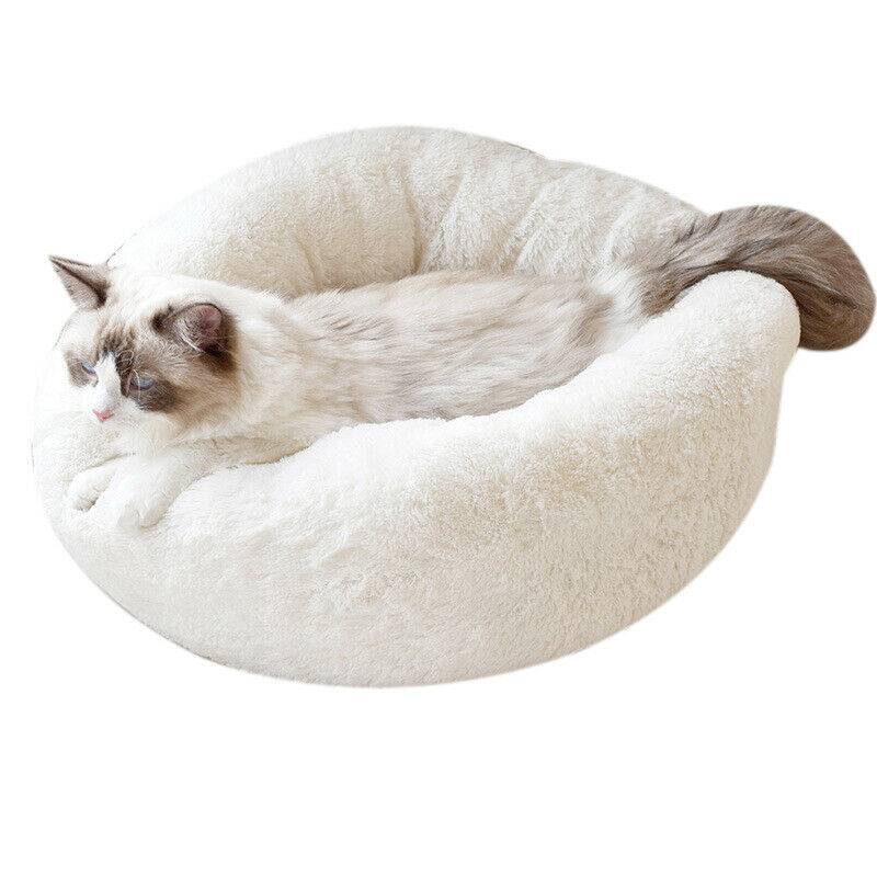 Long Plush Super Soft Pet Bed Kennel Dog Round Pet Winter Warm Sleeping Bag