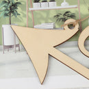 1Pair Mr & Mrs Arrow Signs Wedding Party Chair Decor Rustic Wood Wedding Sign JR