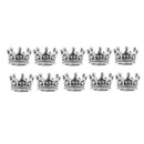 10 Pcs Mini Crown Charms Beads for Jewelry Findings Making 6 x11mm Sliver