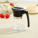 304 Stainless Steel Pouring Sugar Bottle Syrup Honey Cruet Acrylic Flavorin