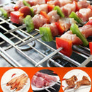 6PCS Roasting Sticks & Wooden Handle BBQ Fork Marshmallow 42cm Roasting T6V7
