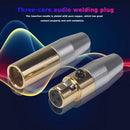 2pcs Mini 3 Pin XLR Male Female Connector Audio Plug Adapter for Microphone