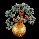 Green Feng Shui Crytal Gem Money Lucky Tree Pot for wealth