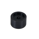Dia Black Aluminum Rotary Control Potentiometer Knob 25mm x 15.5mm ME
