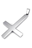 Jewelry Stainless Steel Inverted cross pendant with 55cm chain, necklace fo C1K8