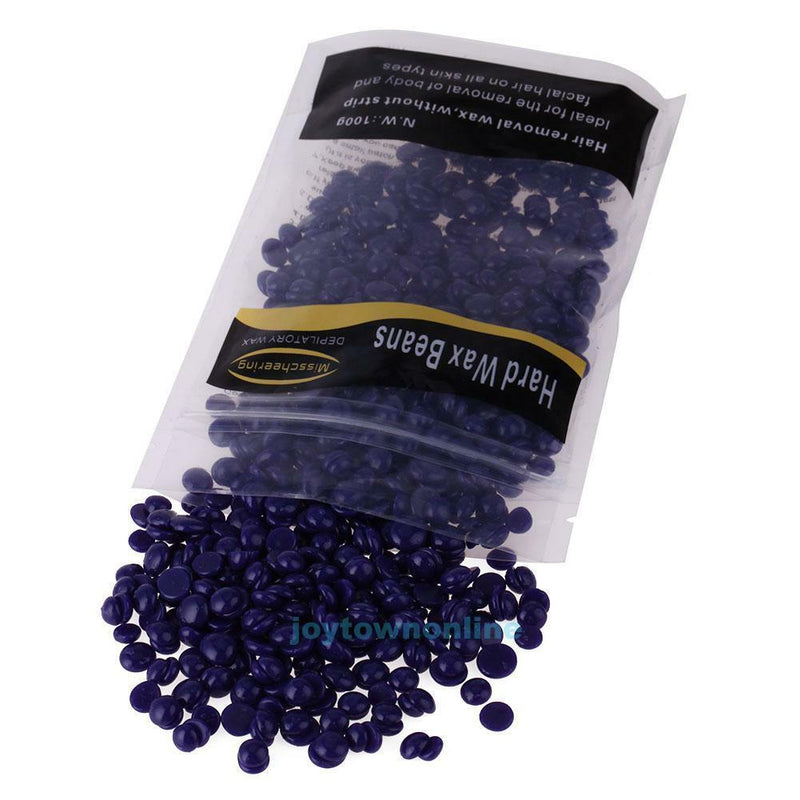 100g Depilatory Hard Wax Beans Pellet Waxing No Strip Bikini Film Hair Removal
