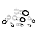 7pcs Telescopic Fishing Rod Guide Tip Repair Kit 4mm-20mm Rod Eye Rings Guides