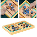 Wooden Fast Sling Puck Game Winner Chess Toys Desktop Battle for Kids Adults