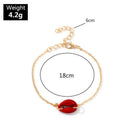 Fashion Cowrie Red Sea Shell Bracelet Women Accessories Punk Summer Seashel