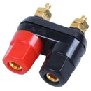 10 x Dual Cable Banana Plug Terminal Binding Post Power Amp Black + Red