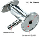 Sanitary Sample Valve 1.5 inch Tri Clamp Ferrule OD 50.5MM with Elliptic Ha