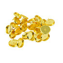 48Pcs Brass DIY Ear Studs Earring Cabochon Blank Bezel Base Tray 12mm HOT
