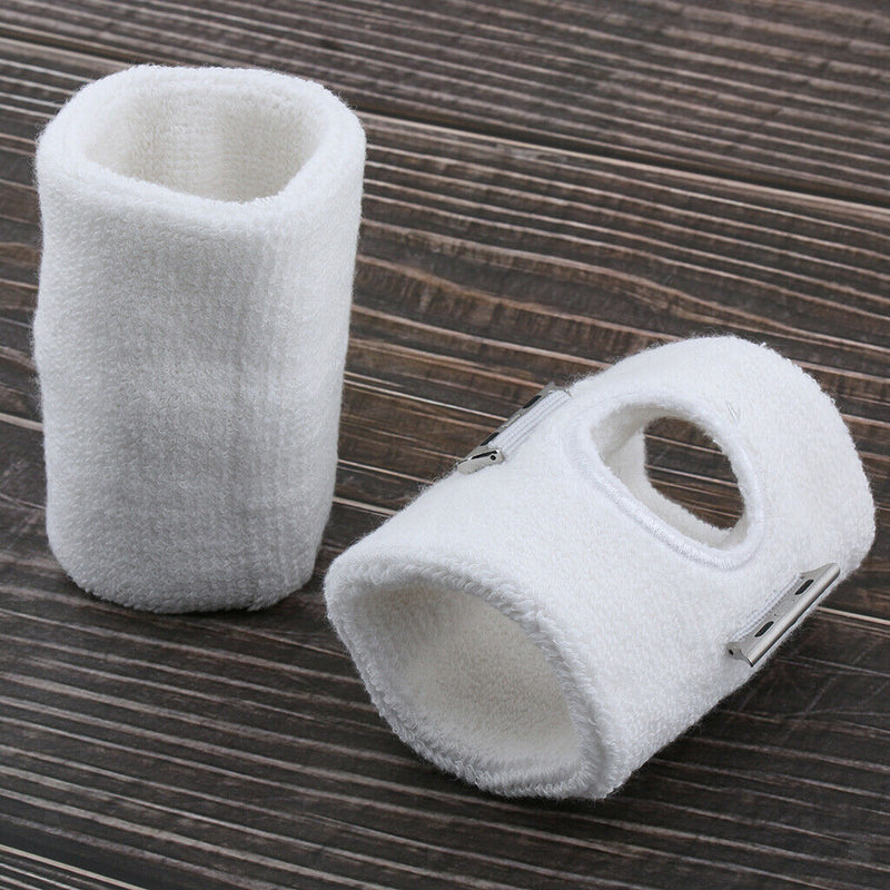 Wristband Sports Fitness Smart Watch Bracer Band for iWatch 1 2 3 38mm White