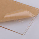 7Pcs DIY Acrylic Template Leather Stencils with Holes for Wallet Purse Clear