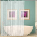 Clear Shower Curtain Liner with Hooks Waterproof and Treated to Resist Dete