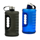 2x Water Bottle Leak-Proof Jug Outdoor Travel Hiking Sports 73 oz Blue Black