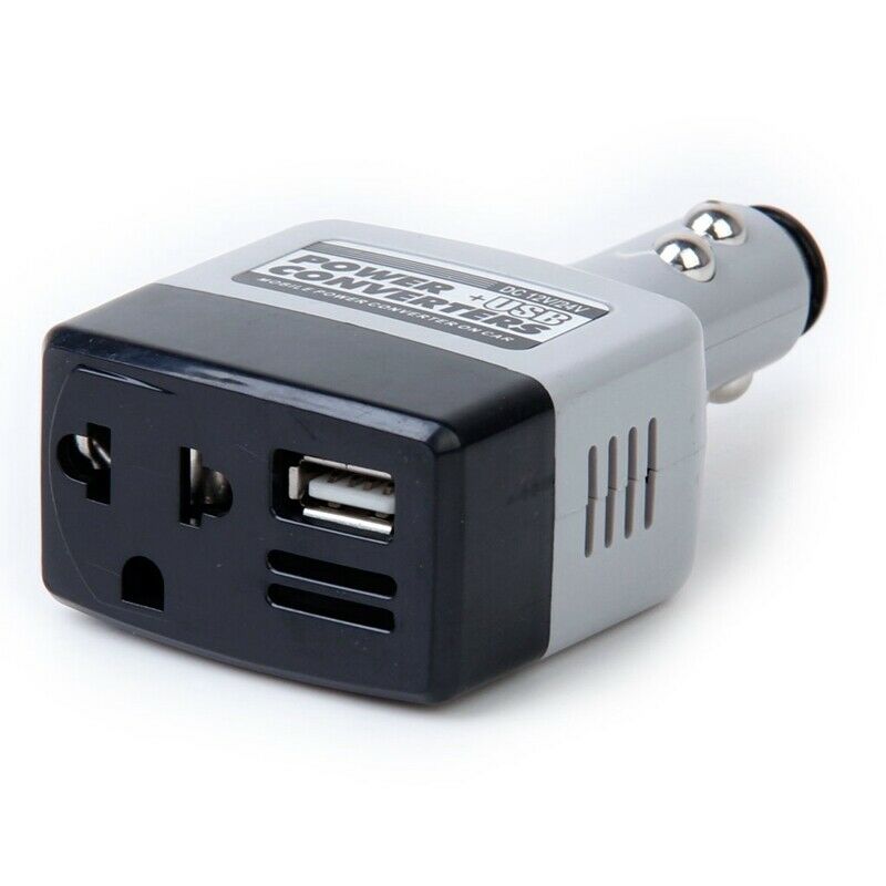 5W 500mA Car Charger Adapter DC 12V/24V to AC 100V-240V US/EU Plug Power Co V3F9