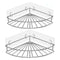 Corner Shelf Bathroom Adhesive Shower Caddy Basket Wall Mounted Storage Org U8Y5