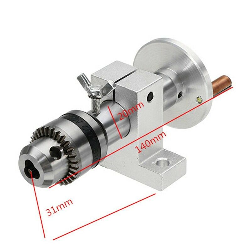 Live Lathe Center Head With Chuck Diy Accessories For Mini Lathe Machine Re X3D2