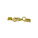 24pcs Ribbon Clip Clamp Cord Crimp End Cap Tip With Lobster Clasp Findings