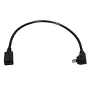 micro-USB 5 Pin Male To Female Down Direction 90 Degree Angle Extension Cab V5D4