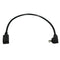 micro-USB 5 Pin Male To Female Down Direction 90 Degree Angle Extension Cab V5D4
