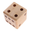 Jumbo Outdoor Camping Wood Dice - 6 Sided Big Dice 3.5'' - Family Activity Party
