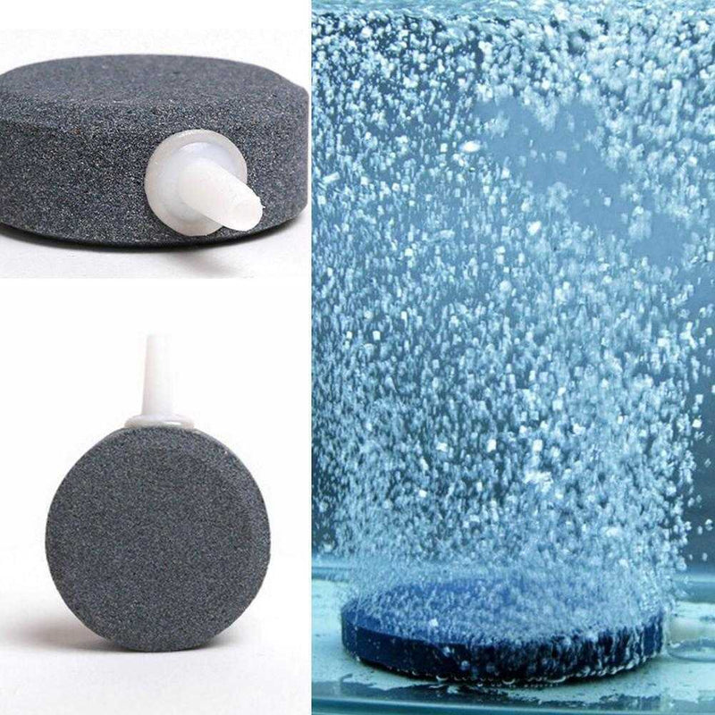 New Air Bubble Disk Stone Aerator Aquarium Fish Tank Airstone Pond Pump Oxy E7K7