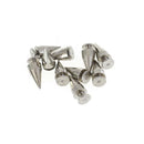 10Pcs Metal Cone Spike Studs Punk Bag Belt Clothes Leathercraft Cone Rivet